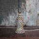Vintage ceramic lamp, small fat lava lamp, table lamp