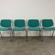4 chaises DSC 106 vertes par Giancarlo Piretti pour Castelli 1970