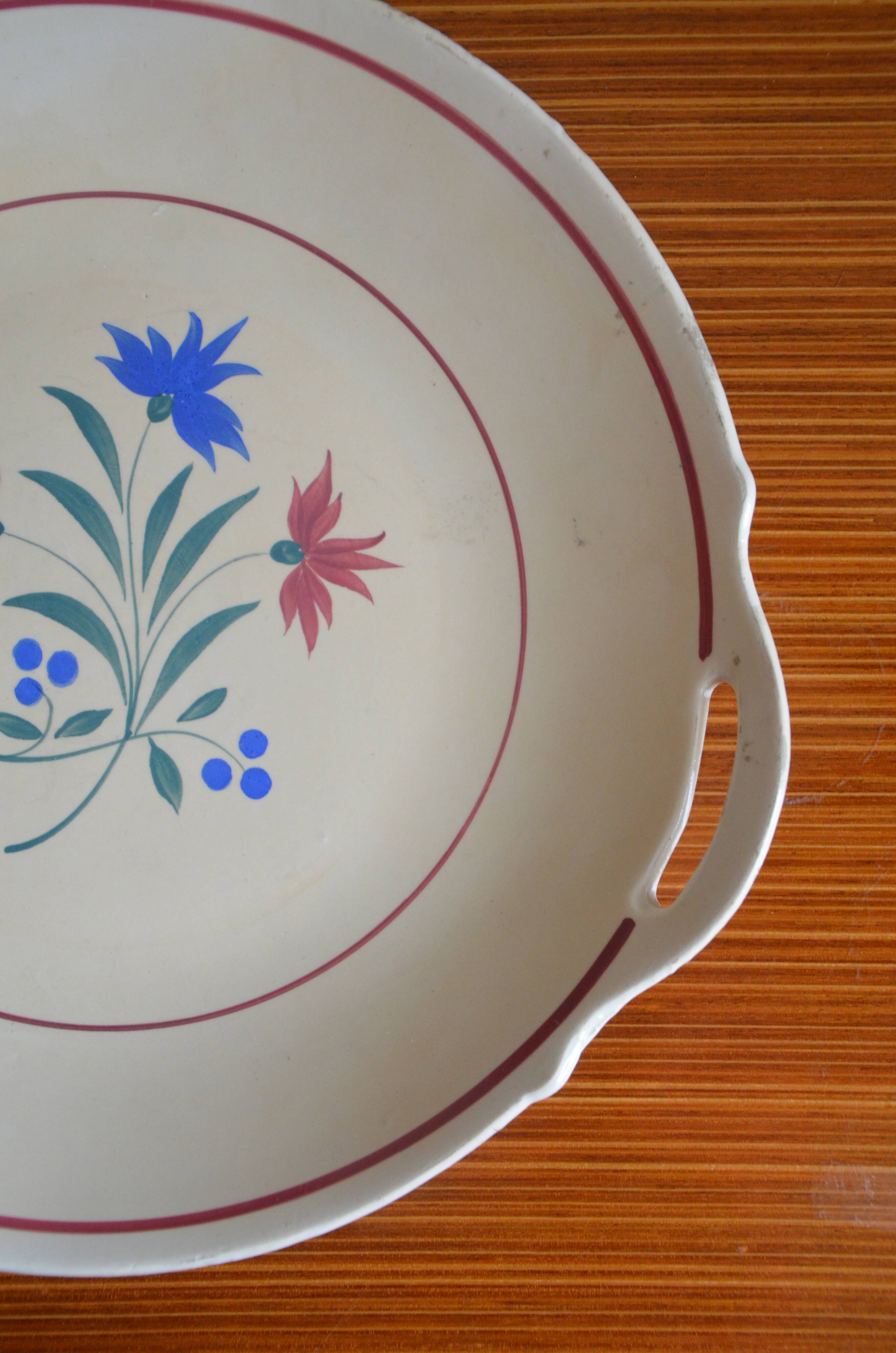 Pie dish K-G Lunéville France, Denise collection