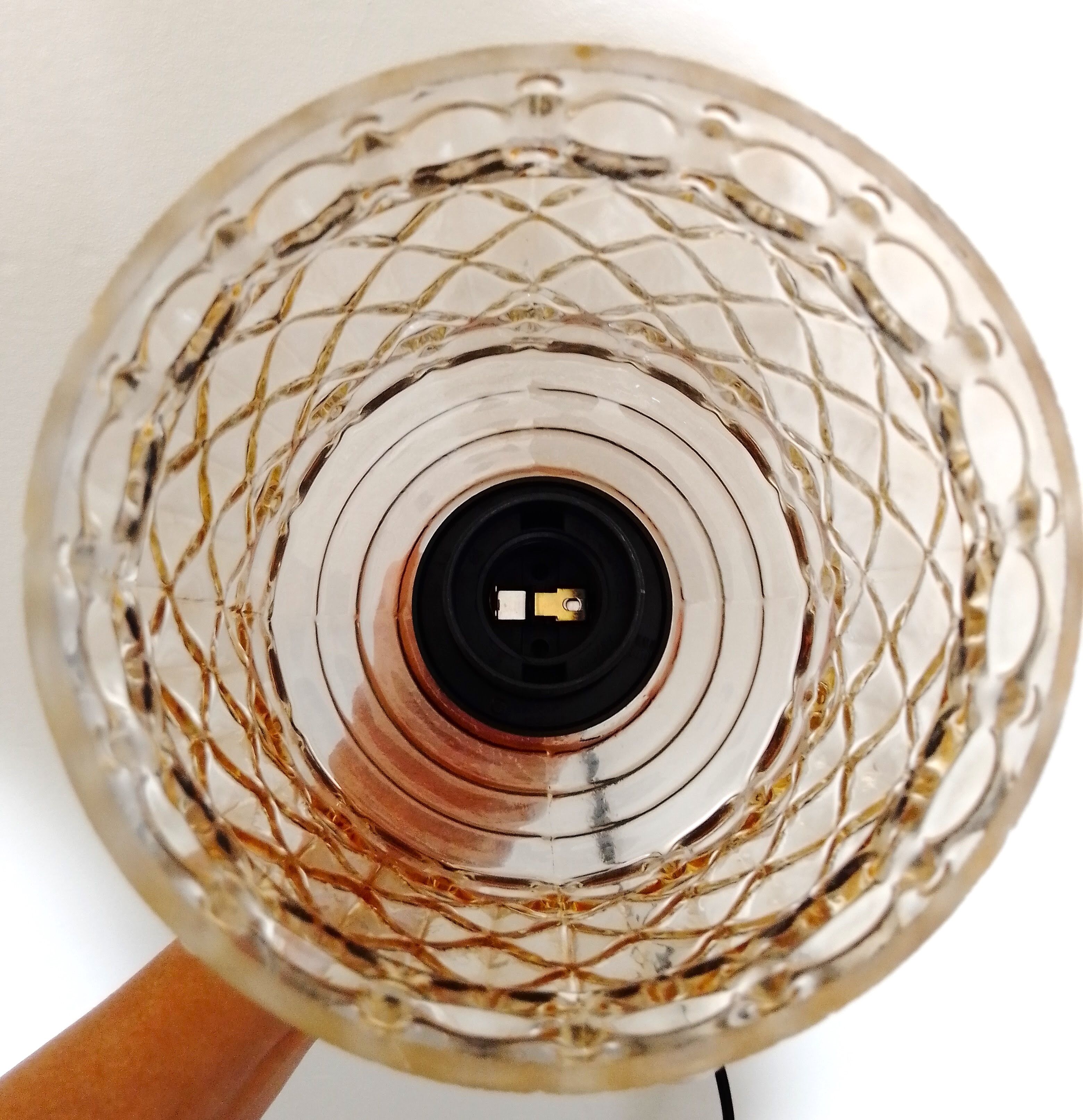 Set of 2 suspensions glass 70s