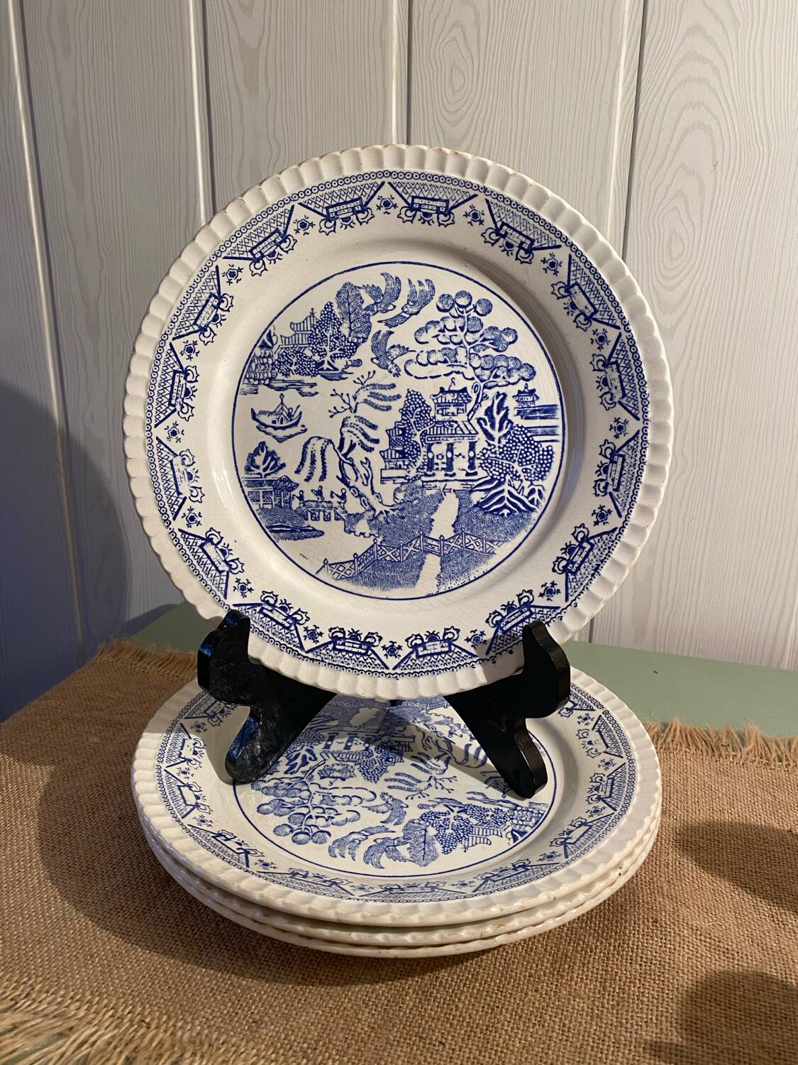 Willow plate Sarreguemines