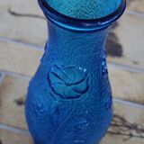 Vase en verre bleu granité Contantin Paris