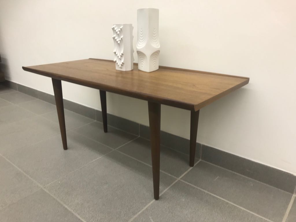 1960's rectangular mid-century teak coffee table