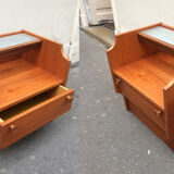 Pair of nightstands Scandinavian 1960