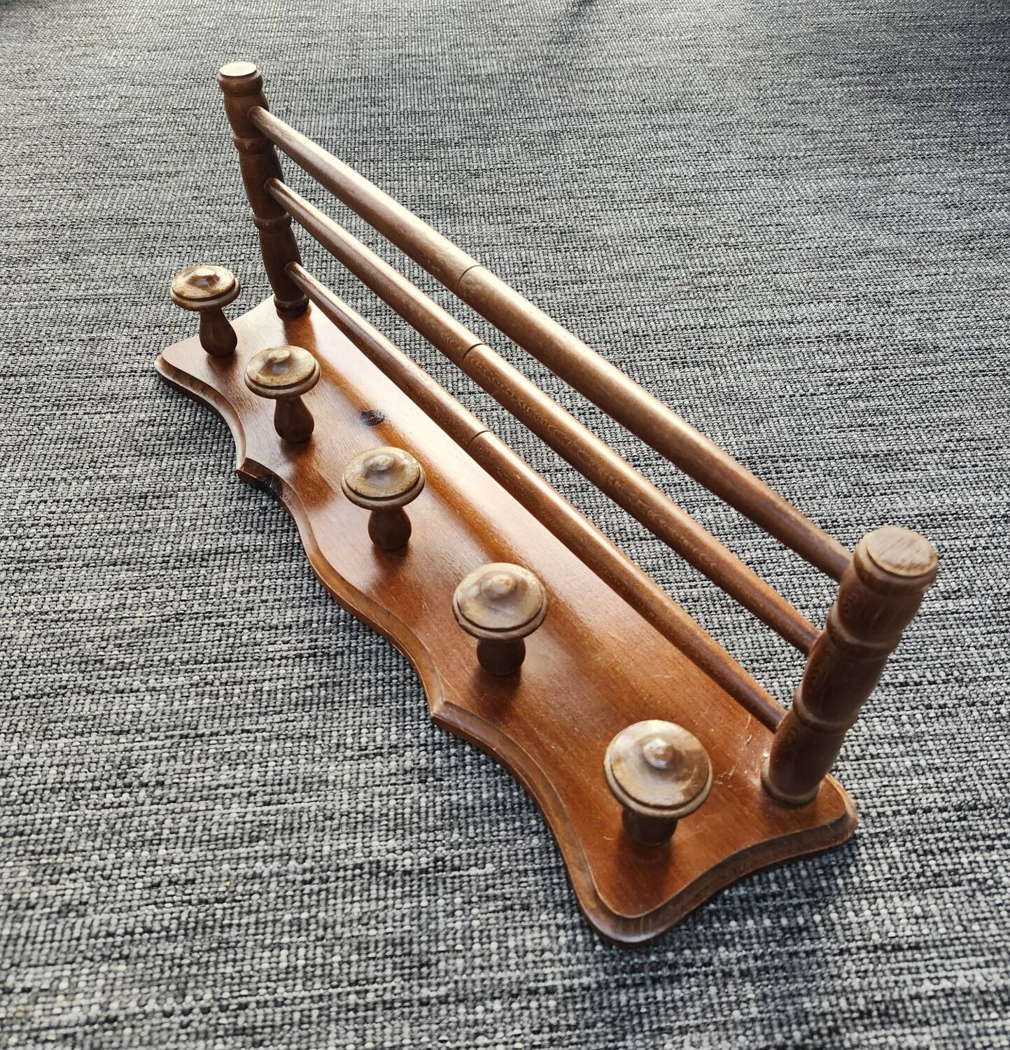 Antique wall coat rack