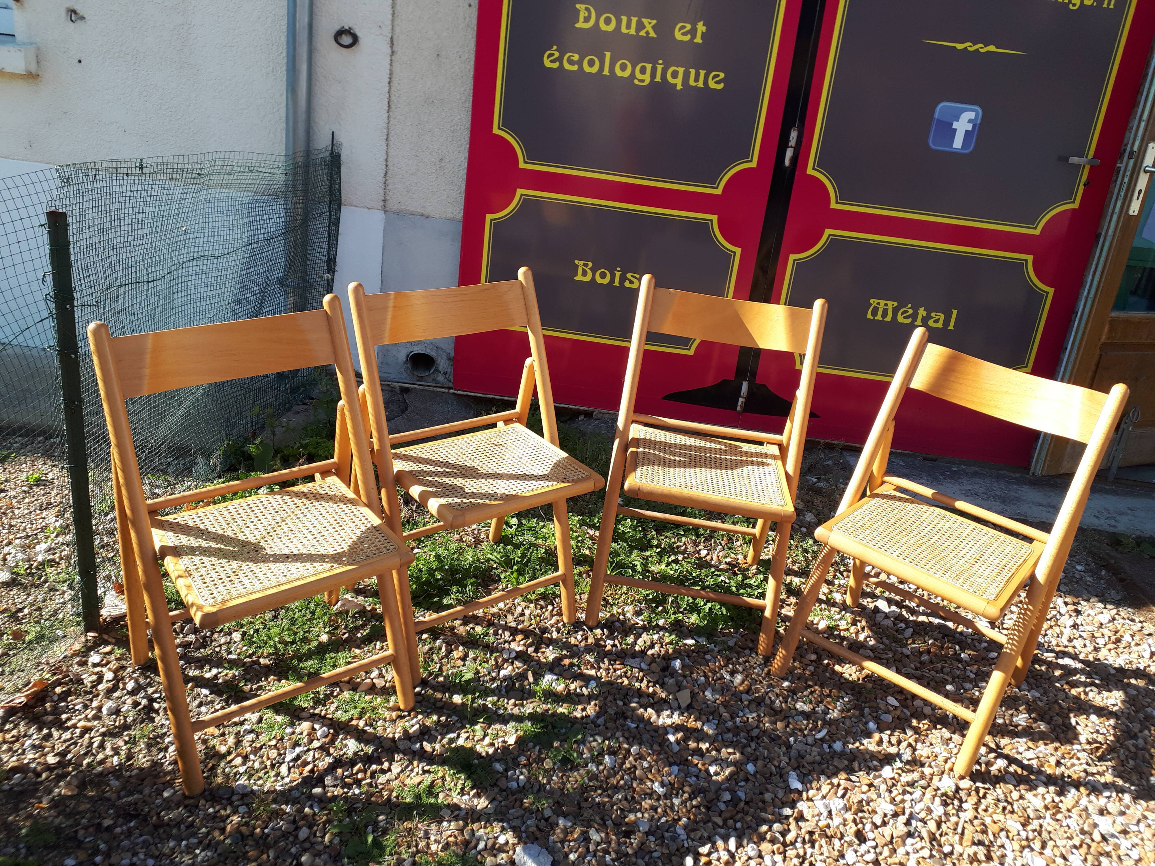 FOLDING CHAIRS CANNEES X 4