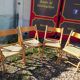 Chaises pliantes cannées