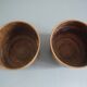 Duo of miniature brass flower pots, Unis France vintage brass flower pots