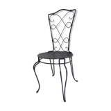 Wrought iron "corset" garden chair