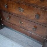 Empire mahogany chest of drawers