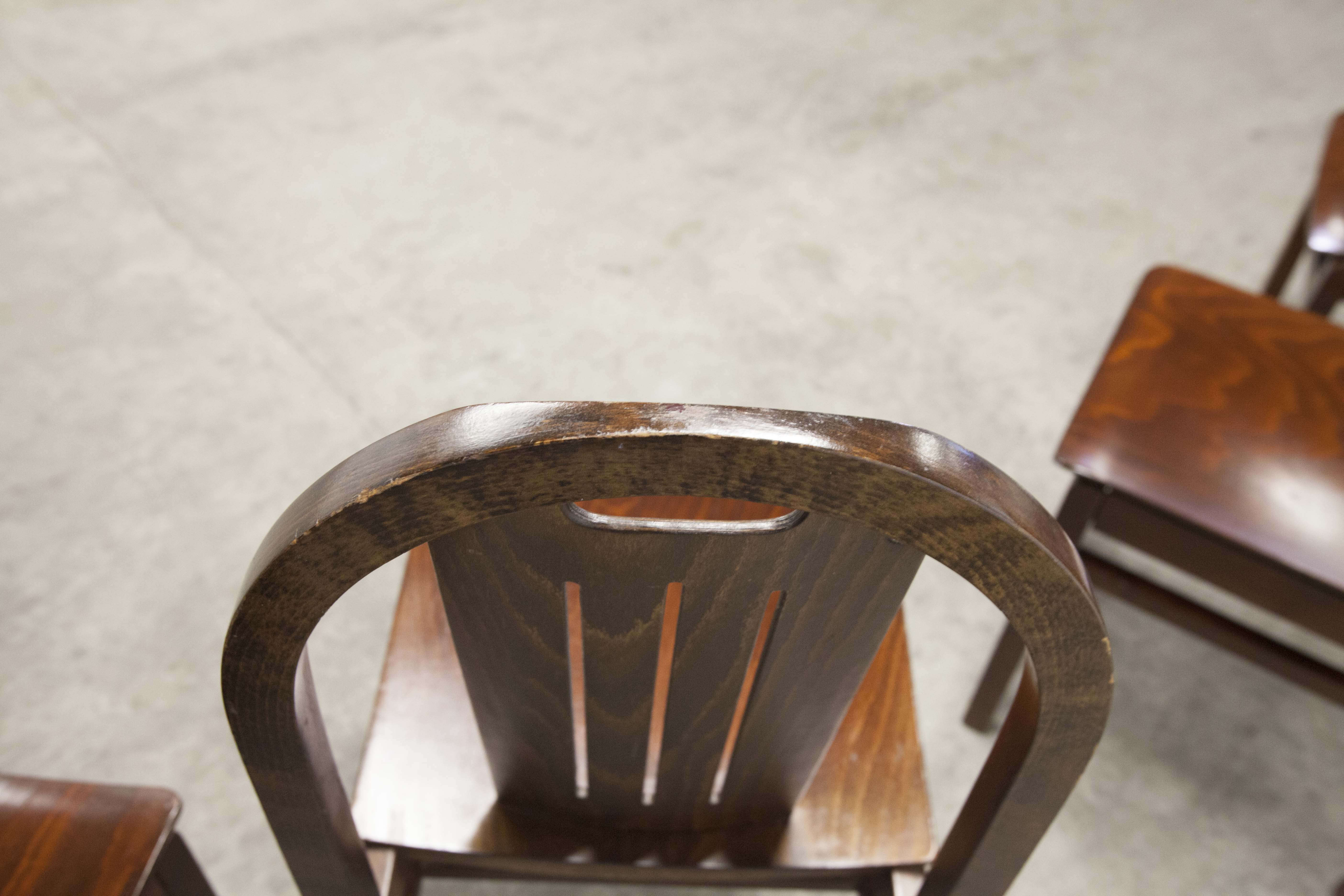 Lot of 4 chairs Baumann model "Argos"