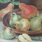 Still life with pears