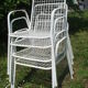 Series of 4 garden armchairs vintage signed EMU model Rio
