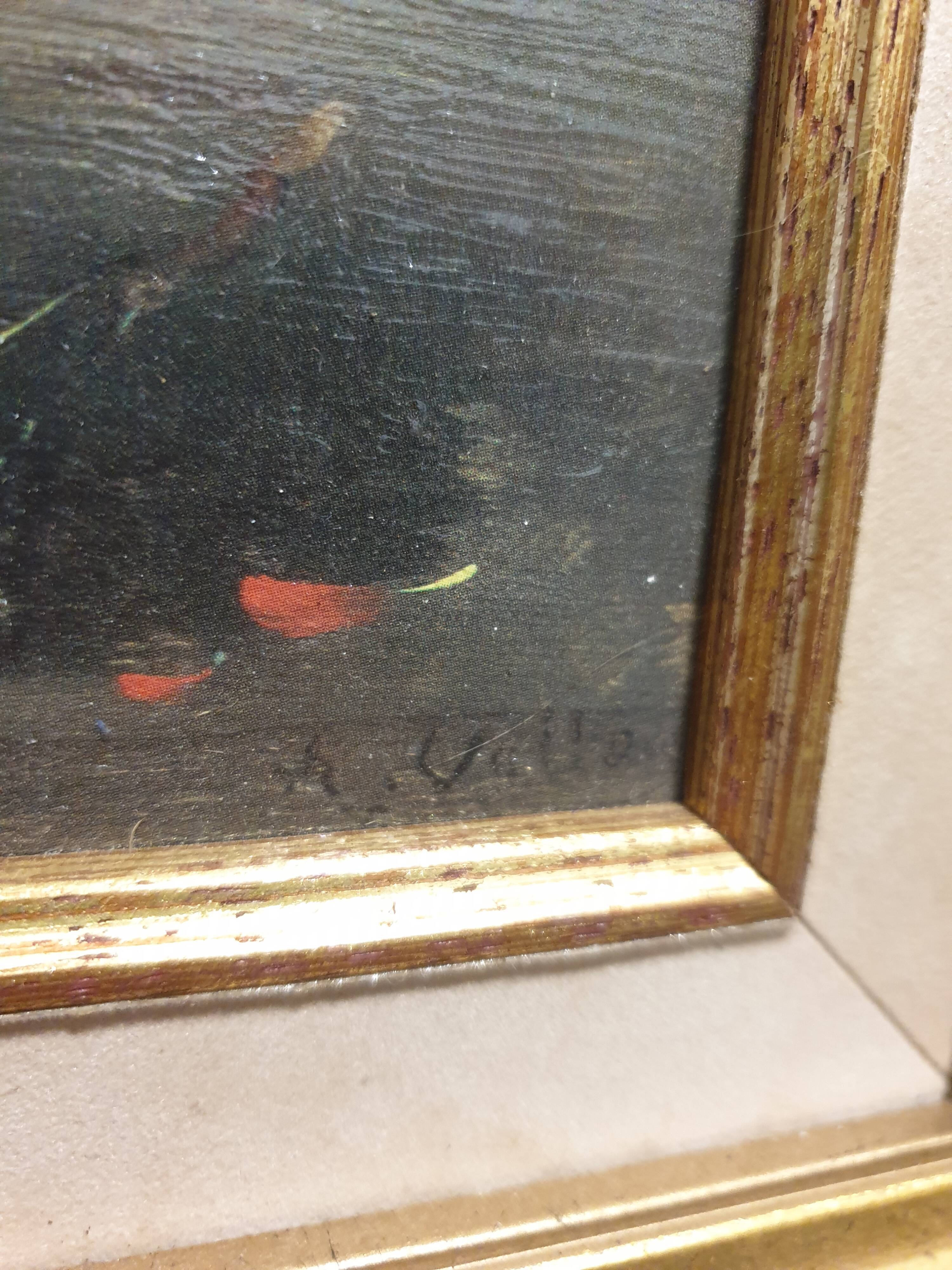 Still life painting signed and framed