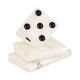 Vintage Alabaster Dice Paperweight Figurine 15cm