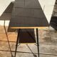 Console formica mocha feet compass metal casters