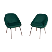 Armchairs chrome and fabric , 1960