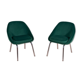 Armchairs chrome and fabric , 1960