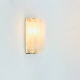 Paire d'appliques murales en verre dépoli et laiton, style Mid-Century - Doria, Allemagne, années 1960