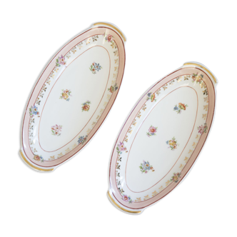 Paire de raviers en porcelaine