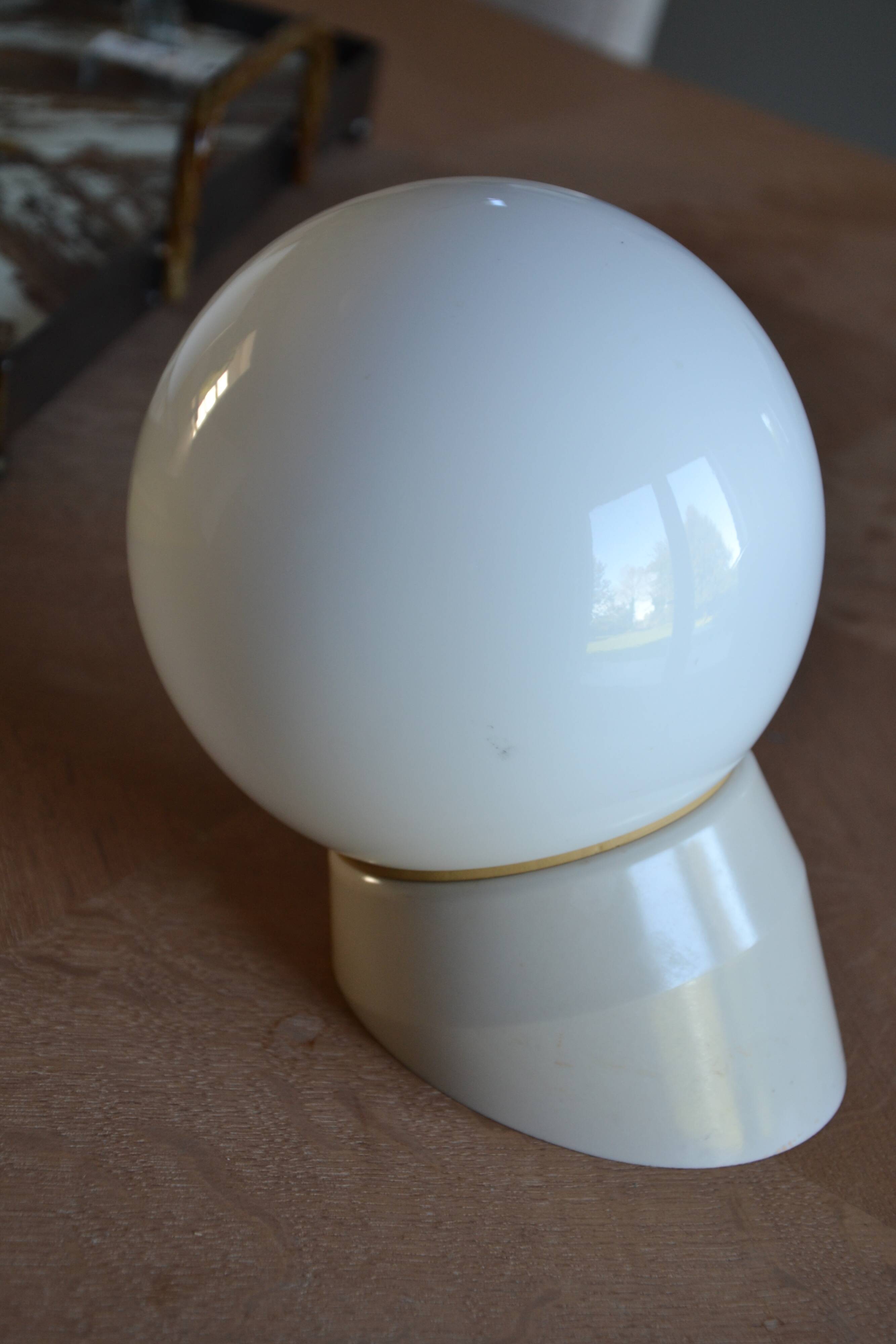 Vintage opaline wall lamp