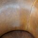 Fauteuil club en cuir de mouton robuste
