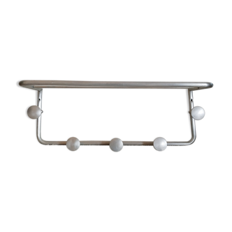 Aluminium patères - 1950s coat rack