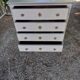 Chest of drawers late nineteenth century patinated gray