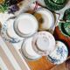 Lot de 6 assiettes plates terre de fer dépareillées