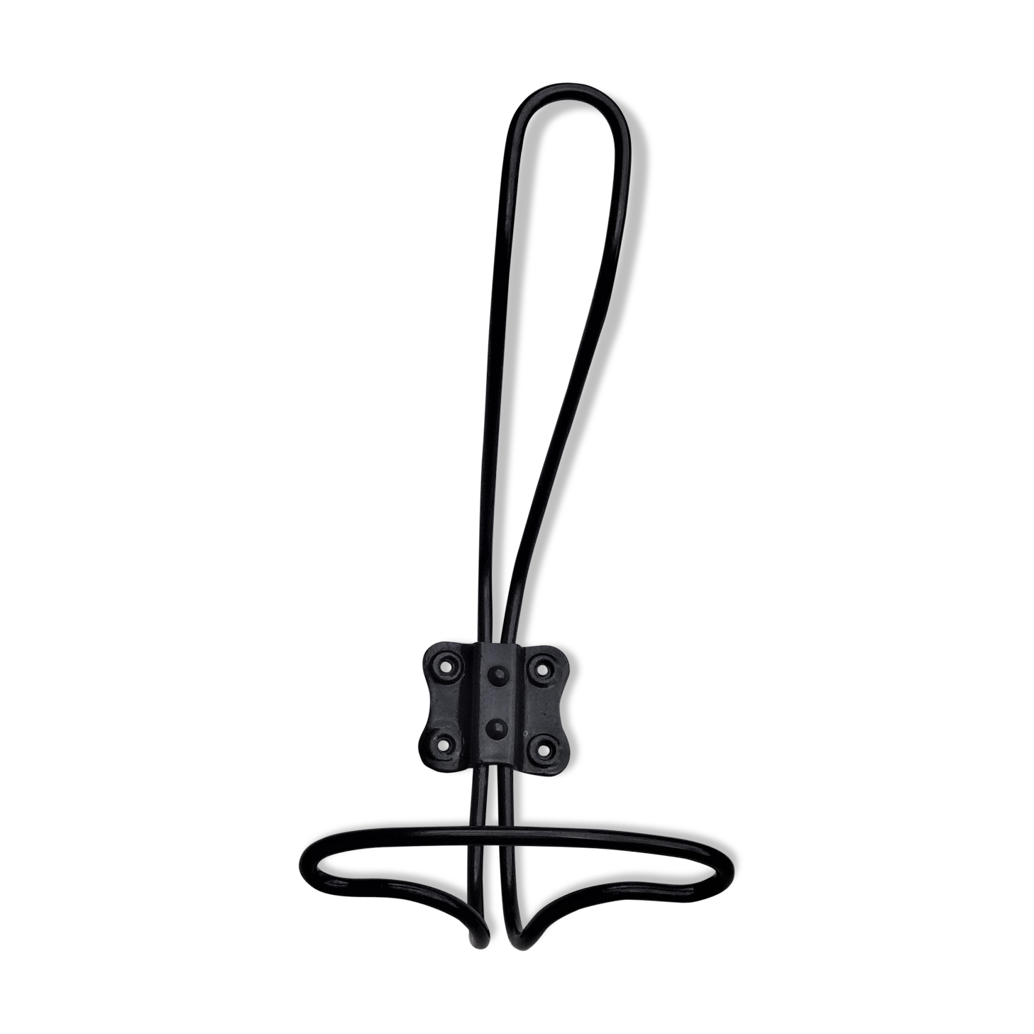 Vintage coat in black lacquered iron wire