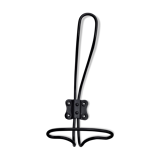 Vintage coat in black lacquered iron wire