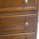 Oak chest of drawers