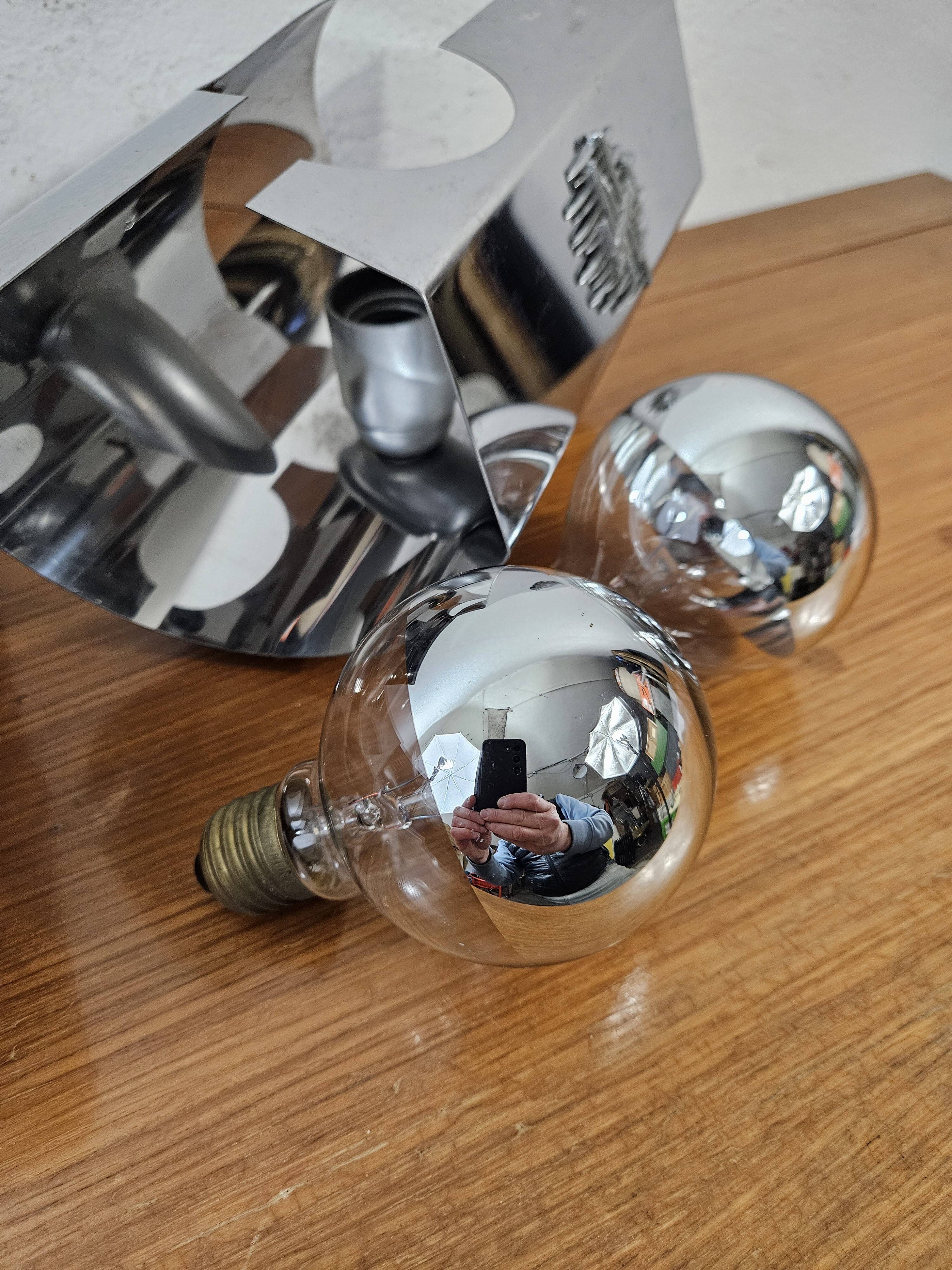 Vintage chrome wall lights - 70'S design