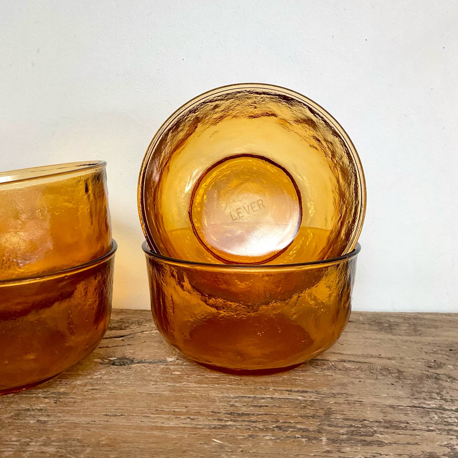 6 bols en verre Arcoroc Sierra ambrés
