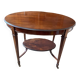 Table d’appoint ovale Regency en acajou, deuxième moitié du XIXe, TB État