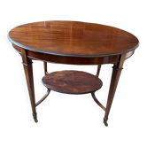 Regency oval mahogany side table, second half of the 19th century, good condition