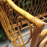 Rattan crib of the 50s