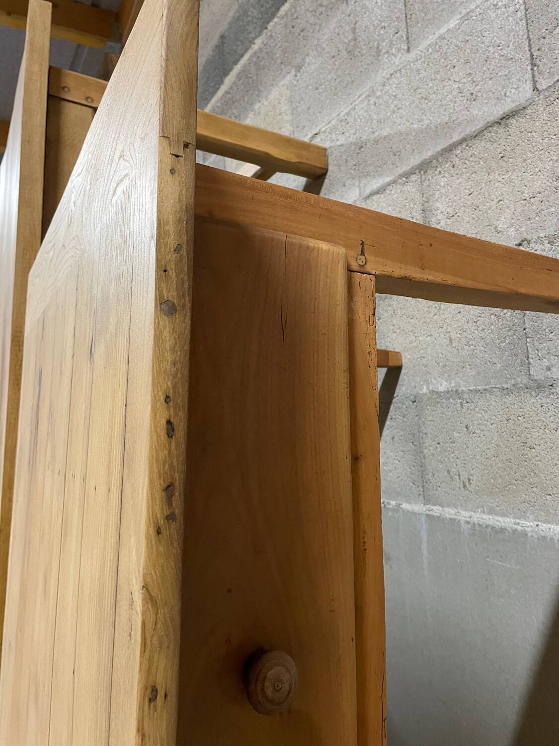 Large oak farmhouse table