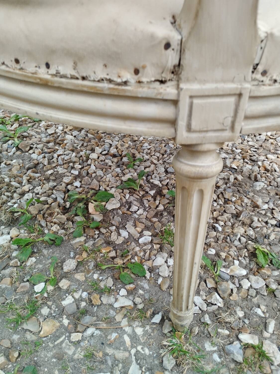 Antique armchair in Louis XVI style, 19th century.