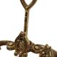 Superb solid bronze fireplace servant 3 accessories pliers, shovel, broom