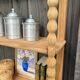 Étagère artisanale en merisier