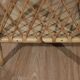 Small vintage rattan side table