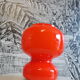 1970 orange opaline laying lamp