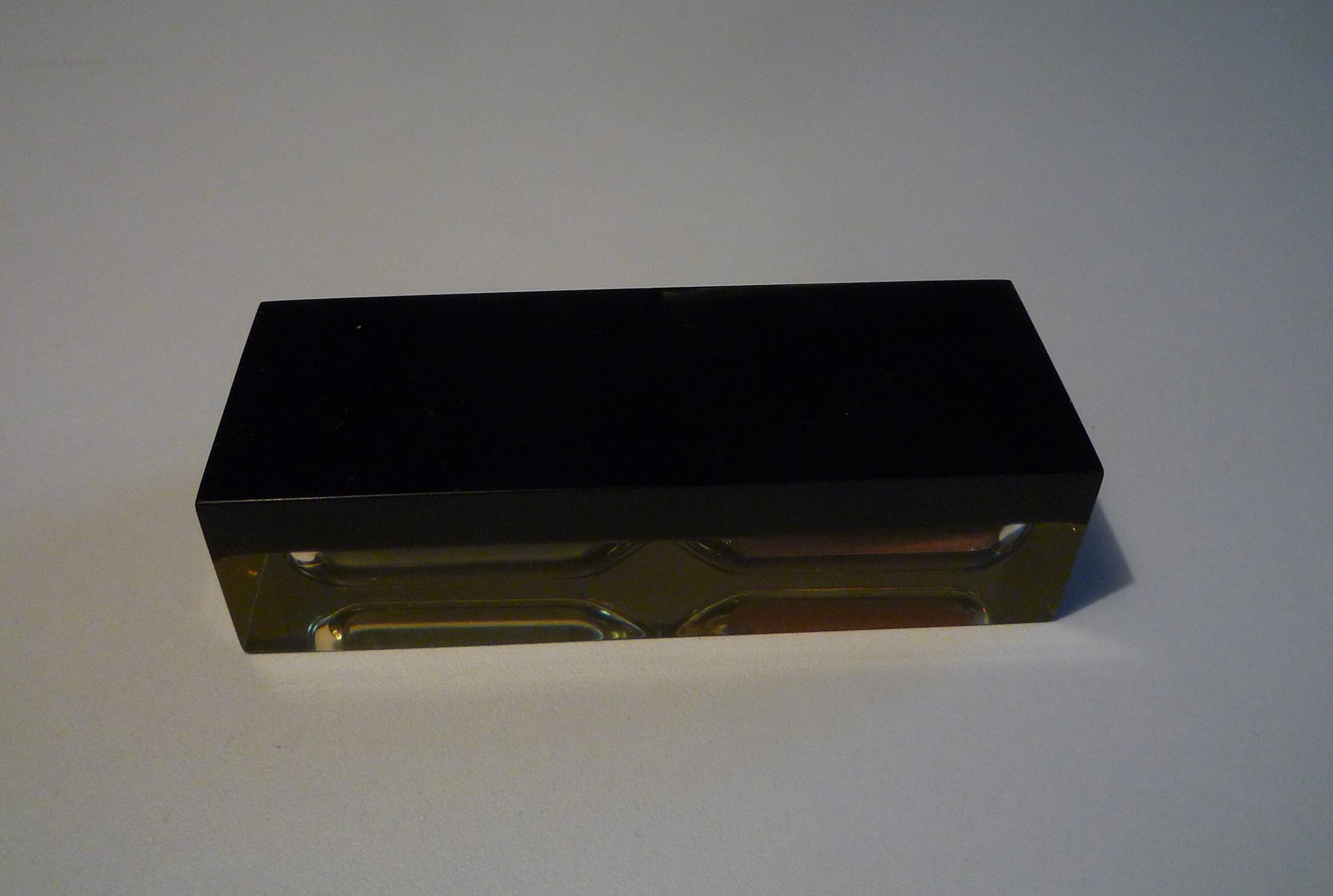 Resin hourglass with inclusion 1970s