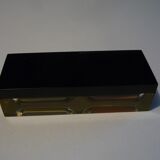 Resin hourglass with inclusion 1970s