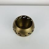 Bougeoir, photophore en laiton doré vintage