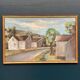 Swedish Oil on Panel – “Houses” by Martina Möller