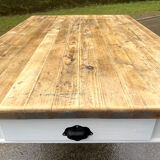 Table wood turned feet