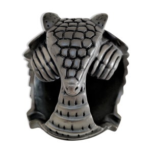 Cendrier zoomorphe tatou céramique