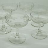 Set of 6 glasses in Champagne
